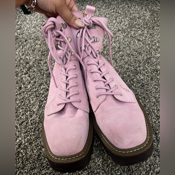 Sam Edelman Lue Lace-Up Combat Booties - Picture 8 of 9